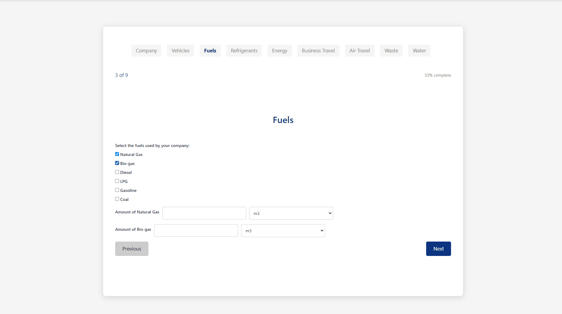 Carbon Calculator